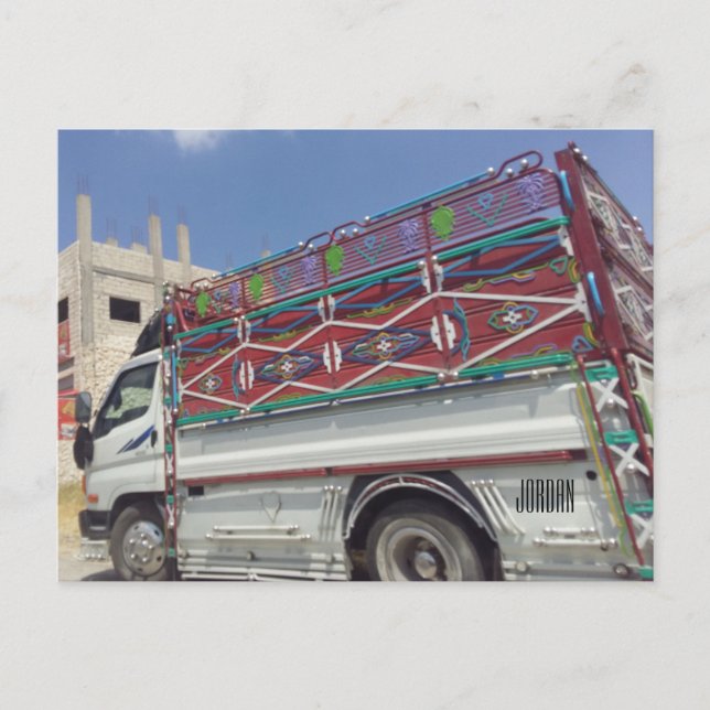Lkw in Jordanien - Postkarte (Vorderseite)
