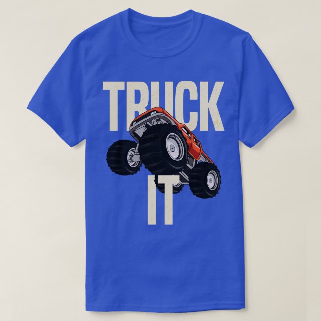 LKW It Monster 4x4 Lieferwagen LKW Redneck Cowboy  T-Shirt (Design vorne)