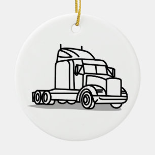 LKW-Kontur Keramikornament