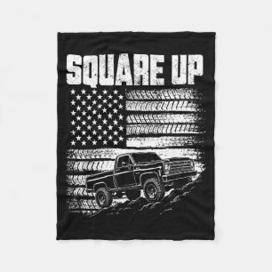 LKW-Kühlergrill mit amerikanischer Flagge Auto Fleecedecke
