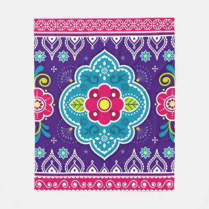 LKW-Kunst aus Indien und Pakistan nahtlos Muster d Fleecedecke