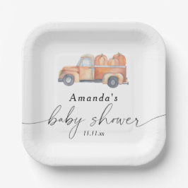 LKW Kürbis Herbstbrause Pappteller