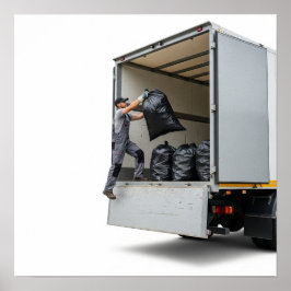 LKW-Ladeabfälle Poster