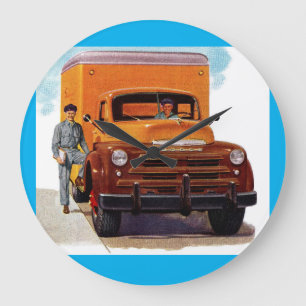 LKW-Lastkraftwagen" Große Wanduhr