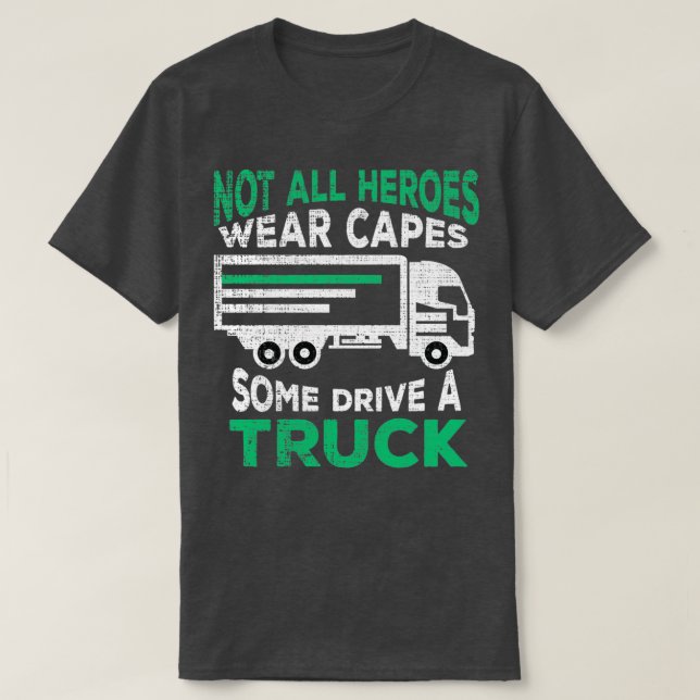 LKW-LKW-Fahrer 6 T-Shirt (Design vorne)