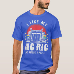 LKW-LKW-Fahrer Vintag Retro Ich mag meine Big R T-Shirt