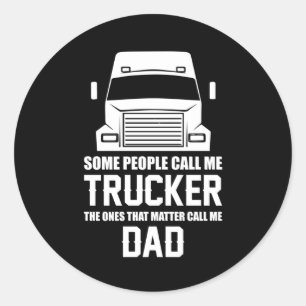 LKW-LKW Liebe LKWs Funny Gift Idea Runder Aufkleber