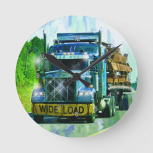 LKW-LKW-LKW-Mauerwerk Runde Wanduhr