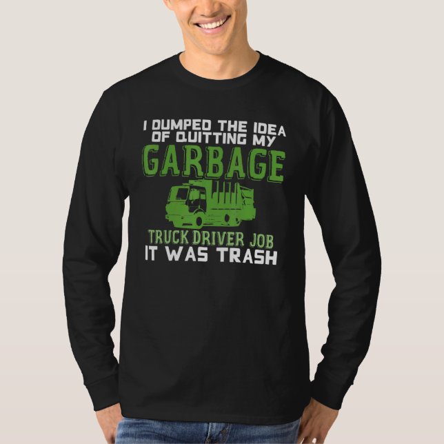 LKW-LKW-LKW Recycelnd Abfälle B T-Shirt (Vorderseite)