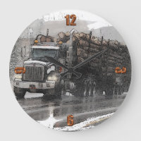 LKW-Logging im Regen
