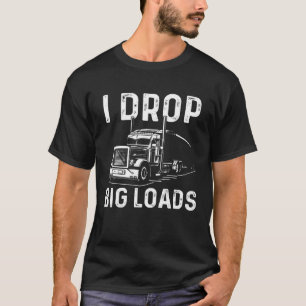 LKW Männer Frauen Big Rig LKW Truckin' Road L T-Shirt