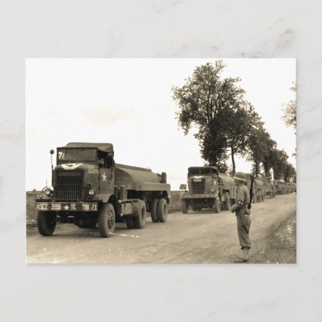 LKW-Normandie 1944 Postkarte (Vorderseite)