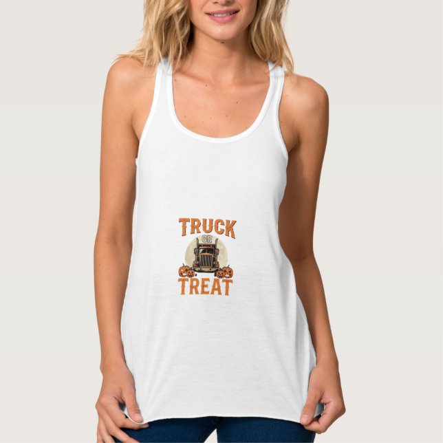 LKW oder Süßigkeiten Halloween Sattelzug Design_1 Tank Top (Vorderseite)