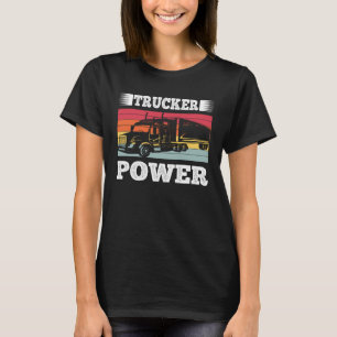 LKW-Power Vintager LKW-Fahrer Männer Frauen T-Shirt