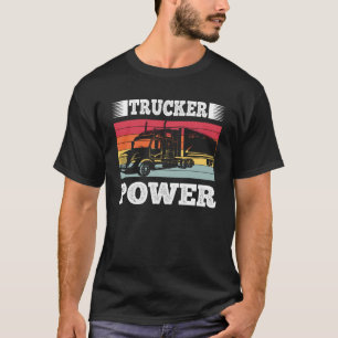 LKW-Power Vintager LKW-Fahrer Männer Frauen T-Shirt