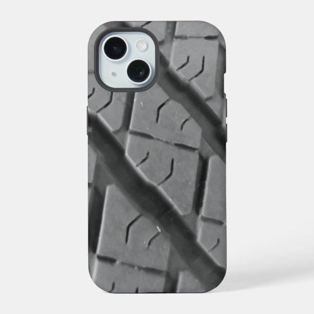 LKW-Reifenbaum iPhone 15 Hülle (Rückseite)