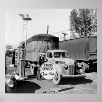 Lkw-Stopp der 40er Jahre