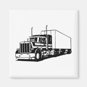Lkw und Trockenvan Magnet