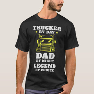 LKW und Vater - Helden auf der Straße und auf der T-Shirt