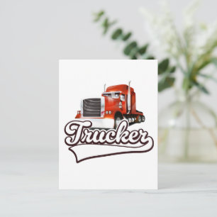 LKW-Vintage-Logo Feiertagspostkarte