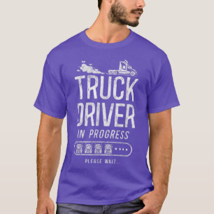 LKW-Vintager LKW-Fahrer in Progression T-Shirt