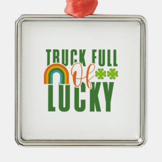 Lkw voller Glück Ornament Aus Metall