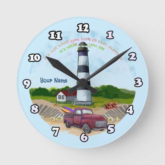 LKW Wahl Leuchtturm Uhr (Vorderseite)