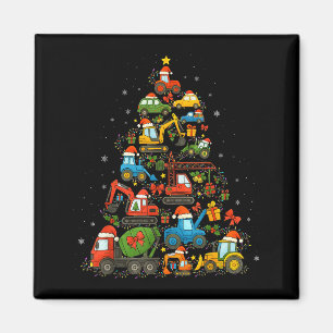 LKW-Weihnachtsbaum-Autos Lustige Weihnachten Magnet