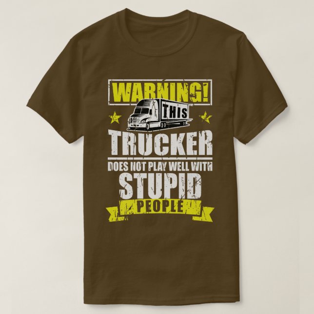 LKW-Zubehör für LKW-Fahrer und Motor-Lover T-Shirt (Design vorne)
