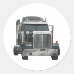 Lkw-Zugmaschine Runder Aufkleber