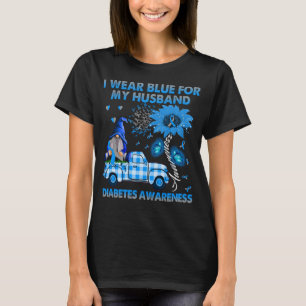 LKWnome trage ich blau für meinen Husband Diabetes T-Shirt
