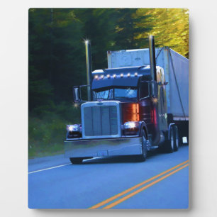 LKWs, Big Rig Cargo Truck Art Fotoplatte