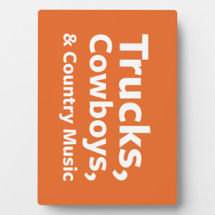 LKWs, Cowboys und Country Music Fotoplatte