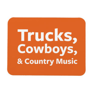 LKWs, Cowboys und Countrymusik Magnet