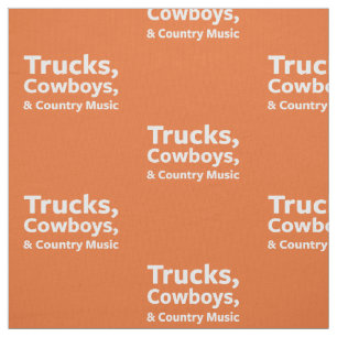 LKWs, Cowboys und Countrymusik Stoff