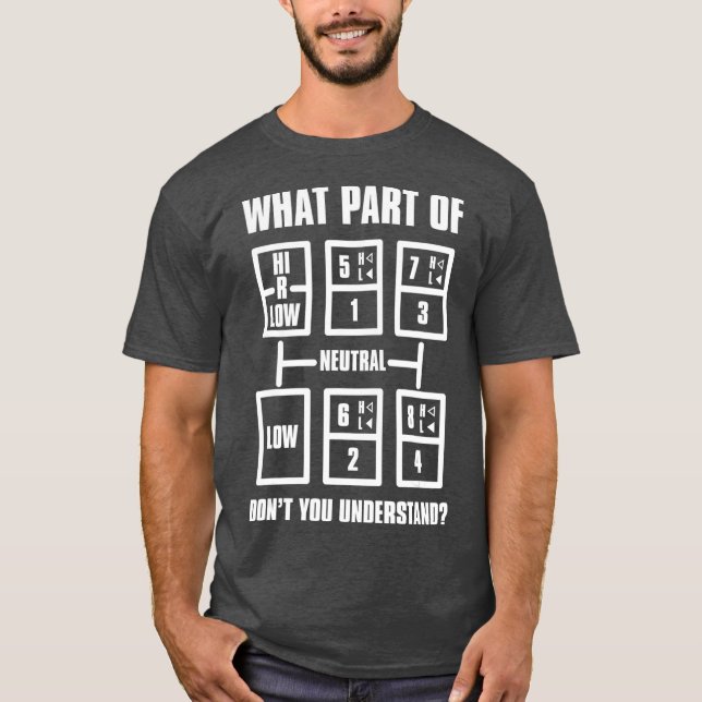 LKWs für Männerfahrwerk T-Shirt (Vorderseite)