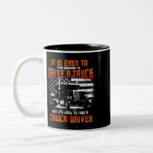 LKWs Geschenke Trailer LKW 18 Rollerhar Zweifarbige Tasse