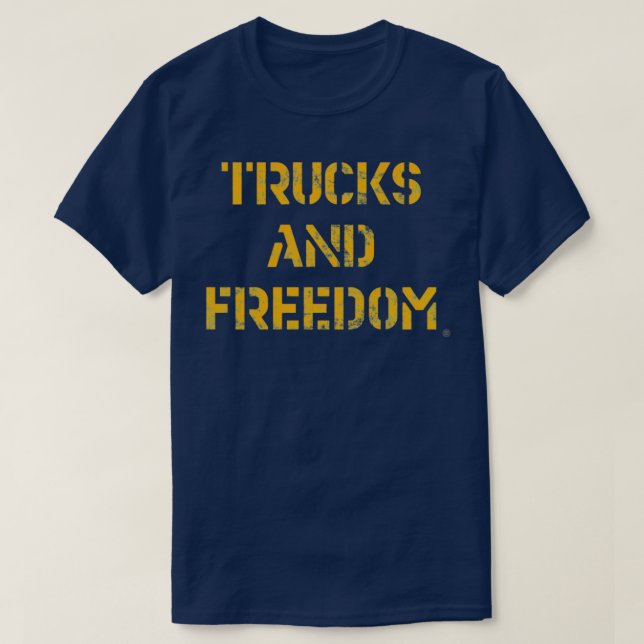 LKWs und Freiheit T-Shirt (Design vorne)