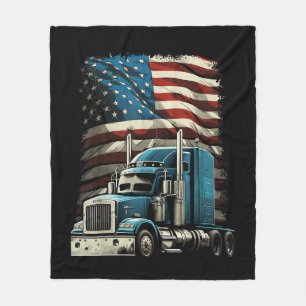 LKWs US-amerikanische Fahne für Patriotic Truck Dr Fleecedecke