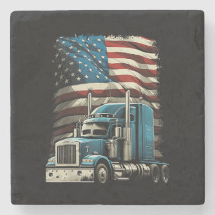 LKWs US-amerikanische Fahne für Patriotic Truck Dr Steinuntersetzer