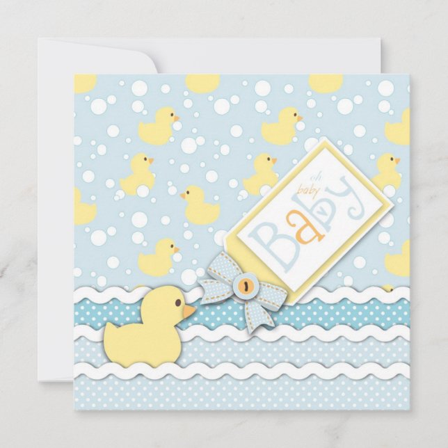 LL' Duckling Card Square Einladung (Vorderseite)