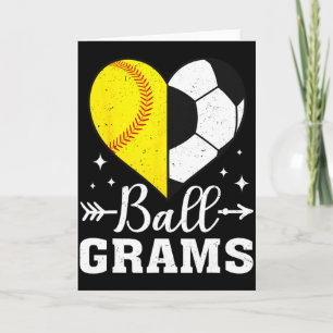 Ll Gramm Lustig Softll Fußball Gramm T-Shirt Karte