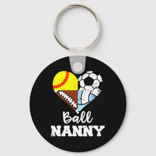 Ll Nanny Fußball Fußll Softll Volleyll Spieler  Schlüsselanhänger