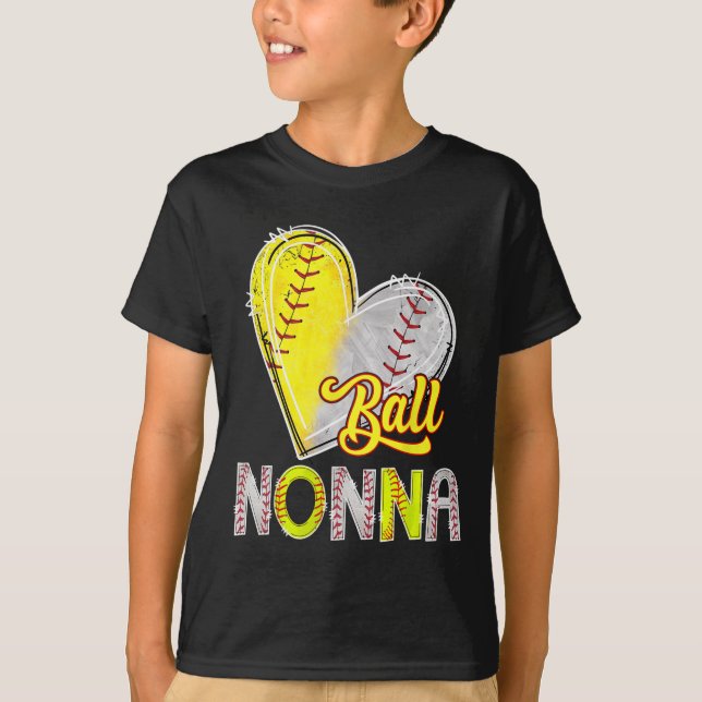 Ll Nonna Heart Sell Softll Lover Nonna Of Both  T-Shirt (Vorderseite)