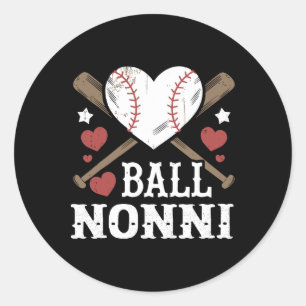 Ll Nonni Sell Heart Nonni Runder Aufkleber