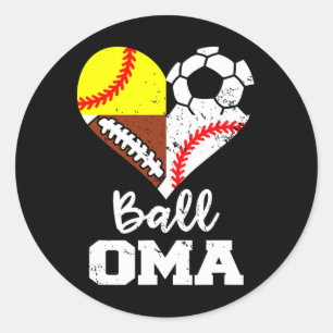 Ll Oma Fußball Footll Verkaufen Weichll Spieler Om Runder Aufkleber