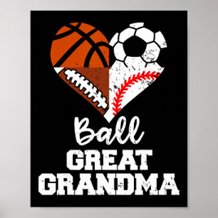 Ll Ur-Urgroßmutter Fußball Fußll Verkaufe Skizze Poster