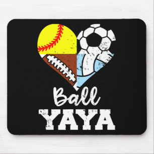 Ll Yaya Fußball Footll Softll Volleyll Spieler Yay Mousepad