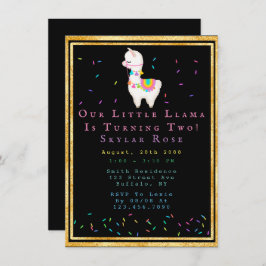 Llama 00. Fiesta Geburtstagsparty Einladung