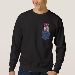 Llama 4. Juli Fahne für weibliche Tiere Sweatshirt